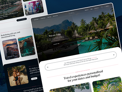 Luxurious Travel Website desktop expensive hero section luxurious luxury travel typography ui ui ux web design website