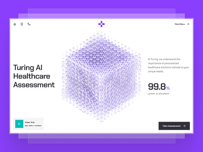 turing: AI Health Analytics Website | AI Health Assessment UIUX abstract 3d data clean health health analytics health analytics landing page health analytics website health assessment health data health landing page healthcare healthcare analytics healthcare assessment healthcare data healthcare landing page healthcare ui healthcare website minimal predictive analytics predictive health purple