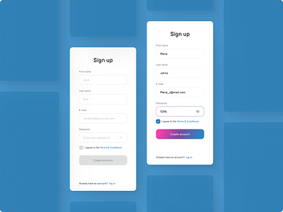 Sign up dailyui signup