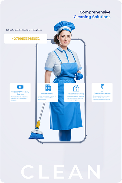 Landing Cleaning Page app design figma graphic design ui ux