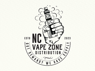 Vape Zone Logo Design brand identity branding design emblem graphic design illustration logo logo design vape vape logo