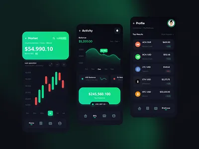 🪙 Crypto Trading Platform | Hyperactive crypto design design studio fintech hyperactive mobile mobile app mobile design product design saas startup typography ui ux web design web3