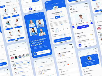 Doctor Booking App Ui Concept app appointment booking app case study clinic doctor doctor app doctor booking health healthcare app medical medical app medical interface minimal design mobile app mobile app design online booking ui ux visual interface