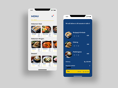 Menu Restaurant App ui