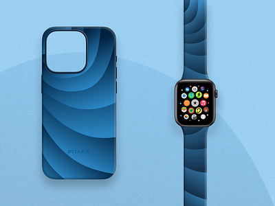 Depth - iPhone Case & Watch Band Pitaka apple apple watch band behance branding case concept design dribbble figma graphic design illustration iphone logo pitaka strap