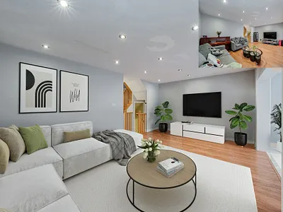 Virtual Staging 3ds max interior design photoshop real estate staging virtual furniture