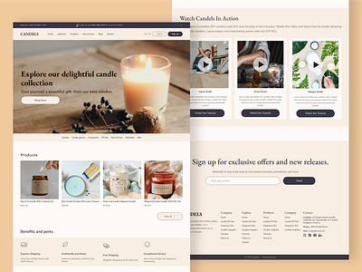 Nordic Style Home Page Design branding design ui ux