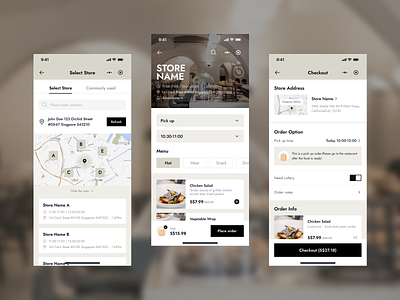Catering UI app catering delivery design food icon mobile pickup ui