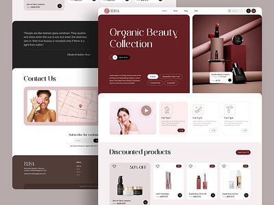 ELISA - Ecommerce Website Design e commerce ecommerce ecommerce webdesign ecommerce website products shop shopify store web web design website