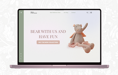 PRODUCT LANDING PAGE FOR A TOY STORE landingpage minimalism productlanding vintage