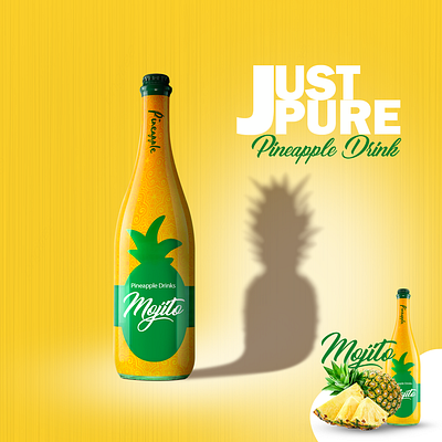 Social media creative for Pineapple Drink brand creative design graphic design motion graphics social media post