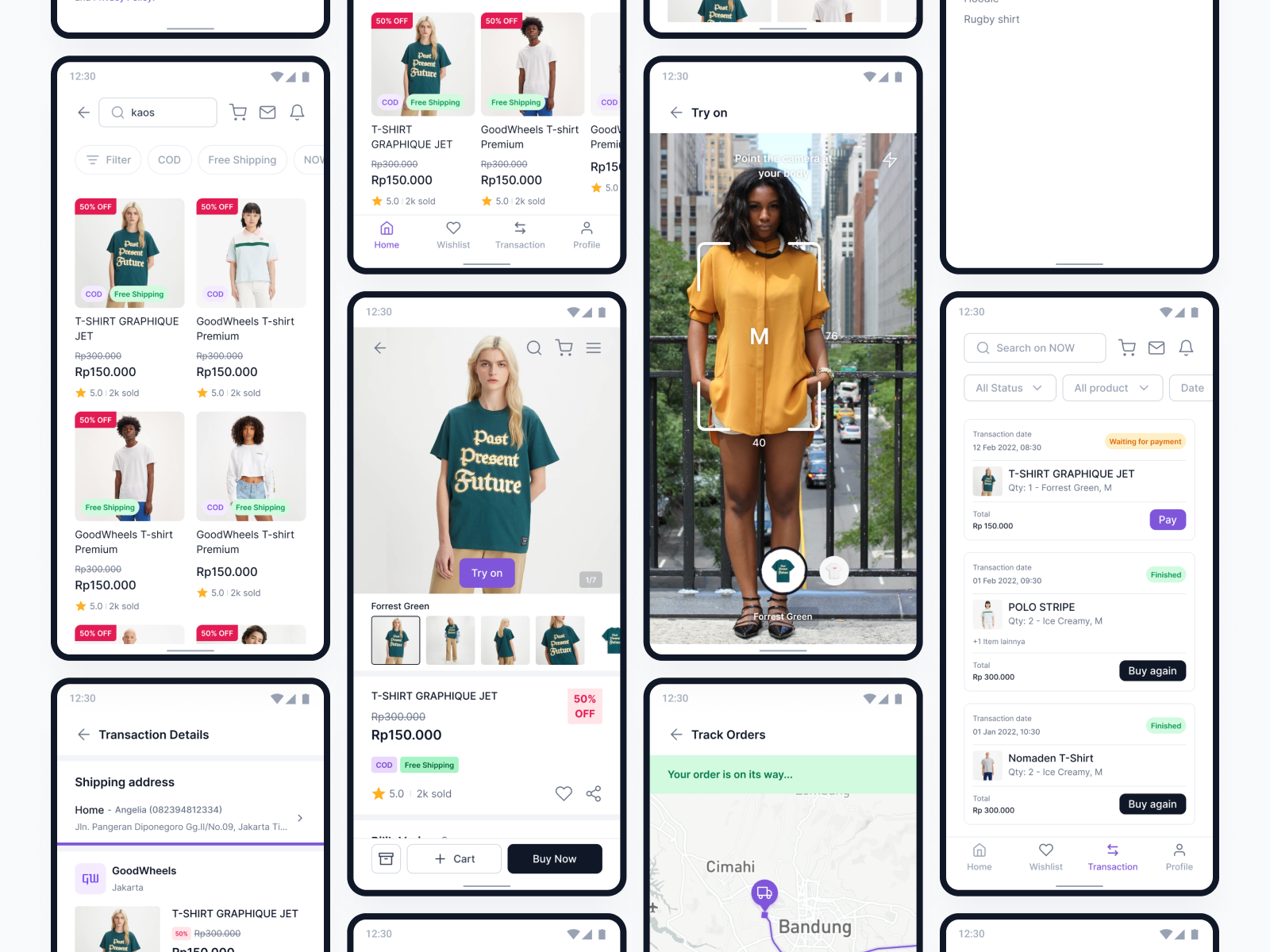 Example of I'll Make You Clean UI/UX Mobile Design