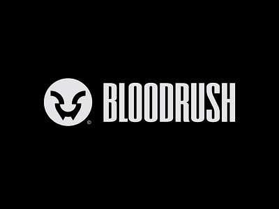 Bloodrush branding design graphic design icon logo logotype minimal typography ui vector