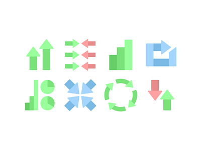 Paper Arrows & Graphs icon pack arrow arrows cycle dashboard graph growth icon icon pack icons iconset improve increase kpi metrics refresh rise stats sync ui update