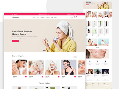 Health & Beauty Website beautifull beauty beauty clinic beauty product beauty website classic clinic fashion graphic design landing page massage salon shopify skin care spa ui ux