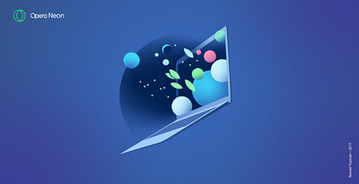 Blue abstract blue computer gaming gradient icon illustration internet laptop opera