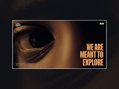 We are meant to wow branding creative studio design film interaction portfolio typography ui