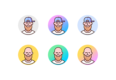 Avatar update avatar face hat illustration portrait profile