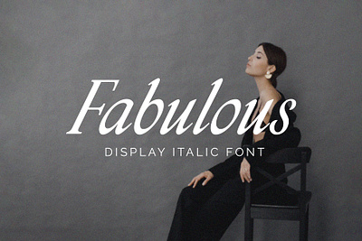 Fabulous Display Italic Font brand design branding display font fabulous display fabulous font font graphic design italic font logo type typeface typeface design typography