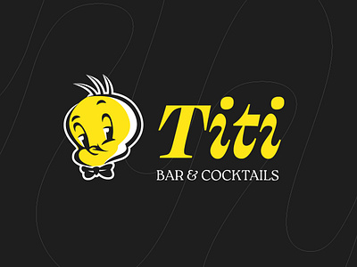 Titi - Bar & Cocktails bar branding cockatils illstration logo mascot restaurant tweety
