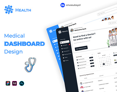 Medical Dashboard Design. dashboard dashboard design dashboard ui dashboards doctor healthy landing page medical dashboard ui ui design ux