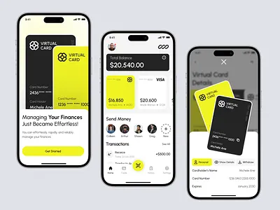 Finance Mobile App bank bank app banking app banking app design card credit card digital banking finance financial fintech app mobile banking app money money transfer on boarding saas saas app saas product transaction transfer wallet