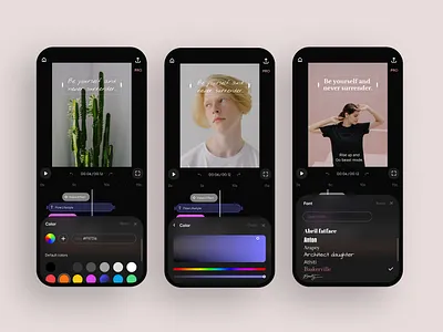 Photo & Video editor app app design application branding design edit editing editor film photo ui uidesign ux video video editing