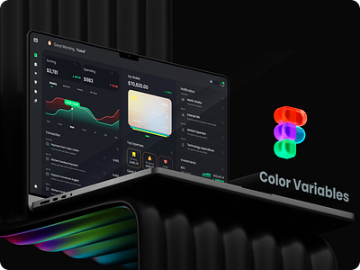 Multi Wallet Dashboard Design dashboard ui figma figma color variable ui variable color theme