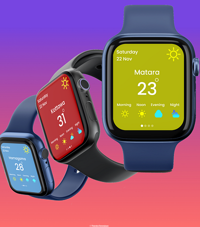 Smart Watch | UI Design - Concept 3d animation figma landing motion graphics photoshop prototype saas ui user interface ux watch webdesign wireframe