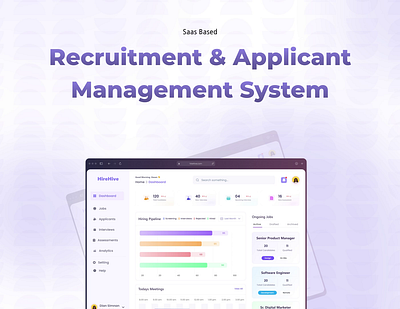 HireHub: Hire Management Web App | UI/UX branding dashboard design illustration typography ui ux web app