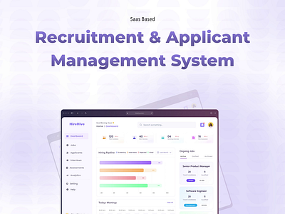 HireHub: Hire Management Web App | UI/UX branding dashboard design illustration typography ui ux web app