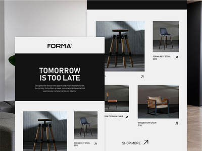 Promotional Email Design For a Furniture Store brand identity brand identity design branding design email design graphic design logo