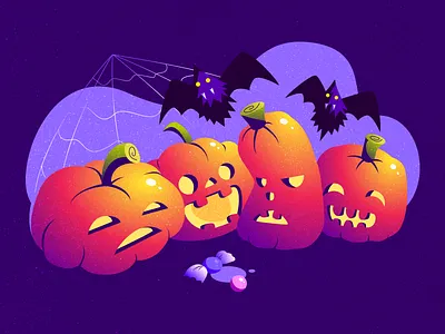 Halloween spooky friends bat bats candy halloween halloween art halloween bats halloween candy halloween illustration halloween pumpkin happy halloween october pumpkin spider web spooky spooky art spooky halloween vector vector art vector graphics vector illustration