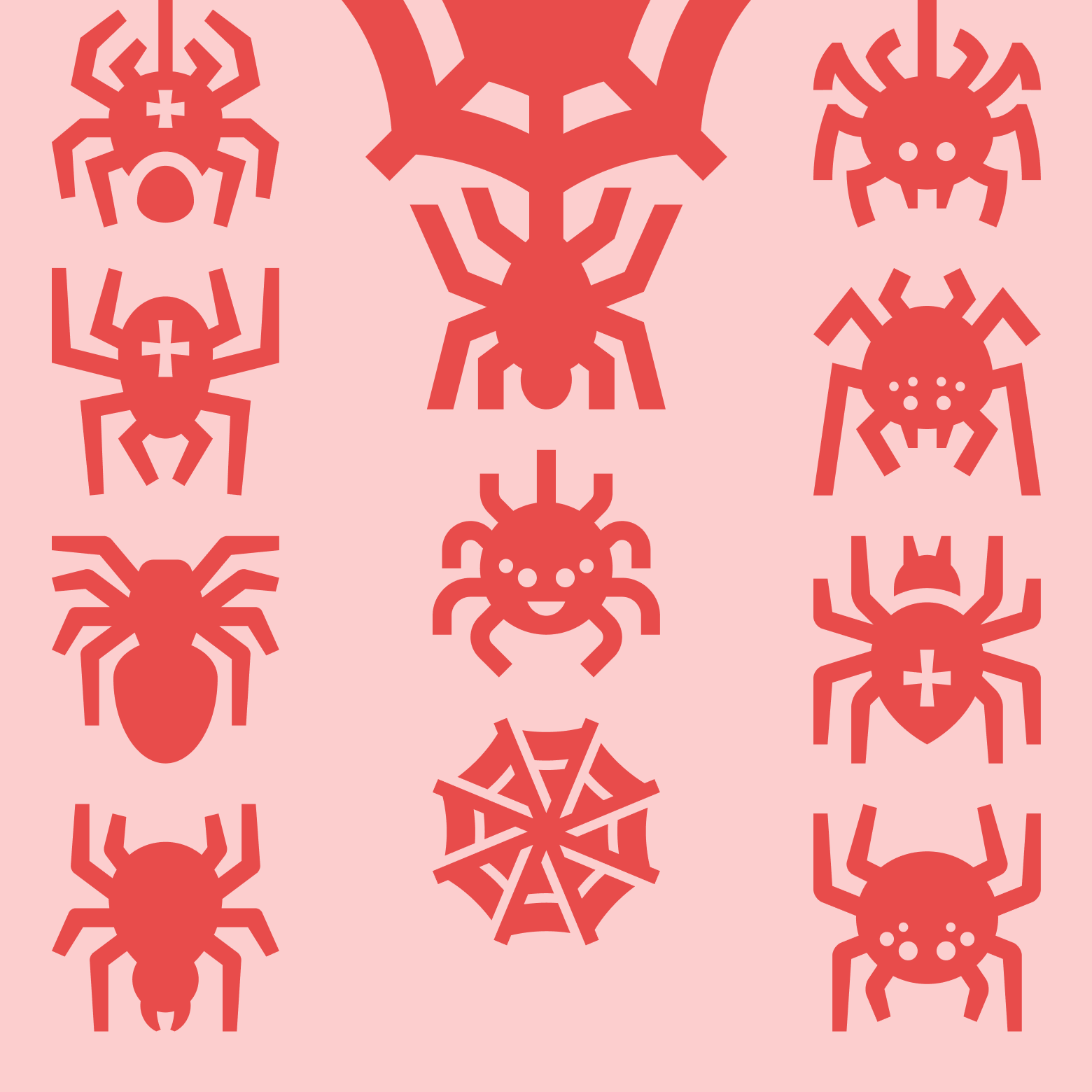 Halloween Spiders arachnid bug cobweb cross spider halloween halloween icons halloween spider hanging spider icons insect smiling spider spider spider bite spider icons spider web spiderman spiders svg tarantula vector