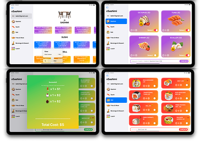 Online Sashimi-ordering app(SwiftUI, Figma, Ps)