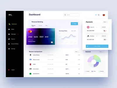 Online Banking Dashboard design bank bank card banking banking application design crypto website e wallet finance fintech app fintech dashboard fintech product online product payment product design saving saving app stacking swap dashboard trading web application web design