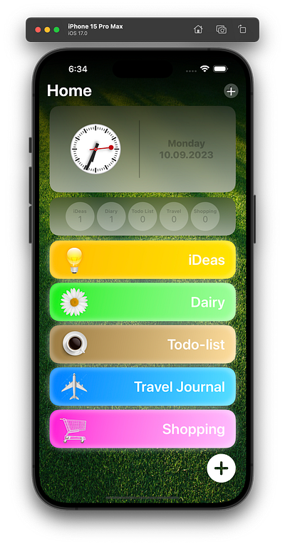 iOS Note with CoreData(SwiftUI, Figma, Ps)