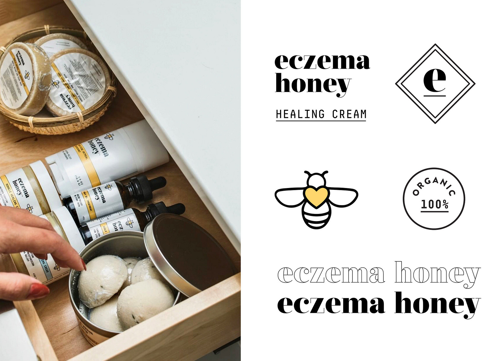 Eczema Honey Before & After Brand Design & Packaging by Garage Design Studio on Dribbble