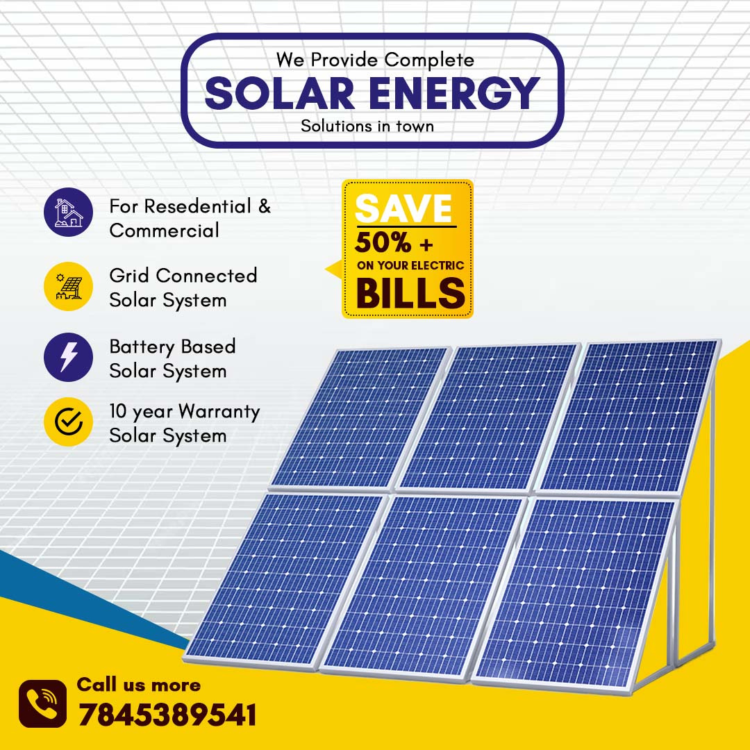 Solar company Advertisement Design | Photoshop| by santhosh narayan j ...