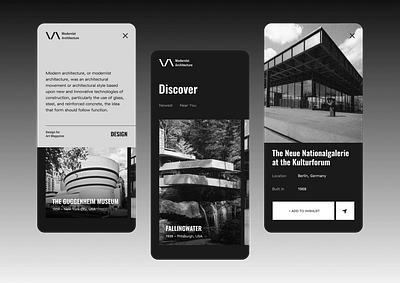 Architecture app branding graphic design ui