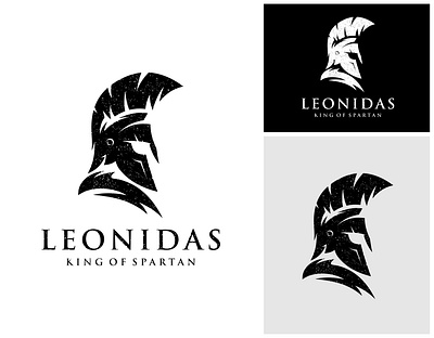 Spartan Warrior Leonidas Logo Design centurion gladiator graphic design knight leonidas logo logo design soldier sparta spartan warrior