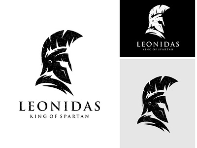 Spartan Warrior Leonidas Logo Design centurion gladiator graphic design knight leonidas logo logo design soldier sparta spartan warrior