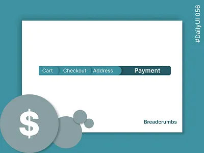 DailyUI 056 - Breadcrumbs branding ui