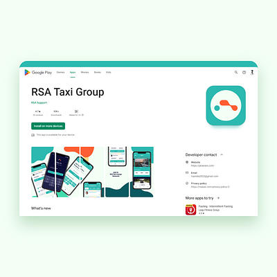 Another successful project RSA App completed by Jaraware! 🚀 android app branding design graphic design illustration jaraware jarawareinfosoft logo rsataxigroup taxiapp ui ux
