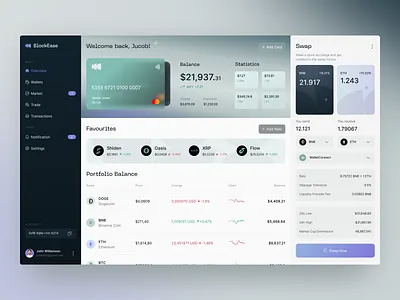 BlockEase - Crypto exchanger Web 3.0 arounda crypto wallet cryptocurrency design mobile web 3.0 design platform product design ui uiux user interface design ux uxuidesign wallet web 3.0 web 3.0 mobile app web app web app design web application web application design web platform