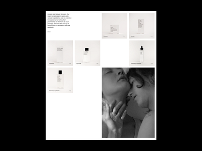 Pure Ingredients Issue 03 art direction cosmetics ecommerce landing page layout minimal onlinestore plp product product landing page responsive ui ux uxui white