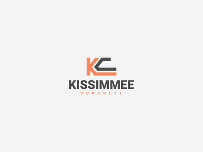 Kissimmee Concrete (First Concept) architecture logo branding cement logo concrete logo construction logo graphic design logo design typography wordmark logo