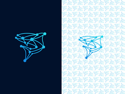 Fish Logo a b c d e f g h i j k l m blue colorful digital favicon fish fish logo graphic design icon logo logo design minimalist modern n o p q r s t u v w x y z tech technology unique logo