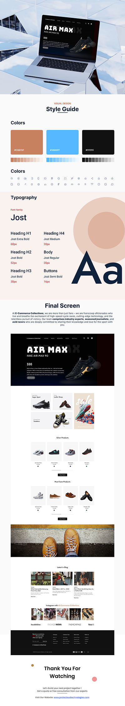 AIR MAX: An E-Commerce Website css graphic design html landing page responsive ui ux website wordpress