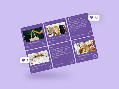 Social Feed Cards UI app app design branding community digital design feed graphic design likes post posts social social media some ui